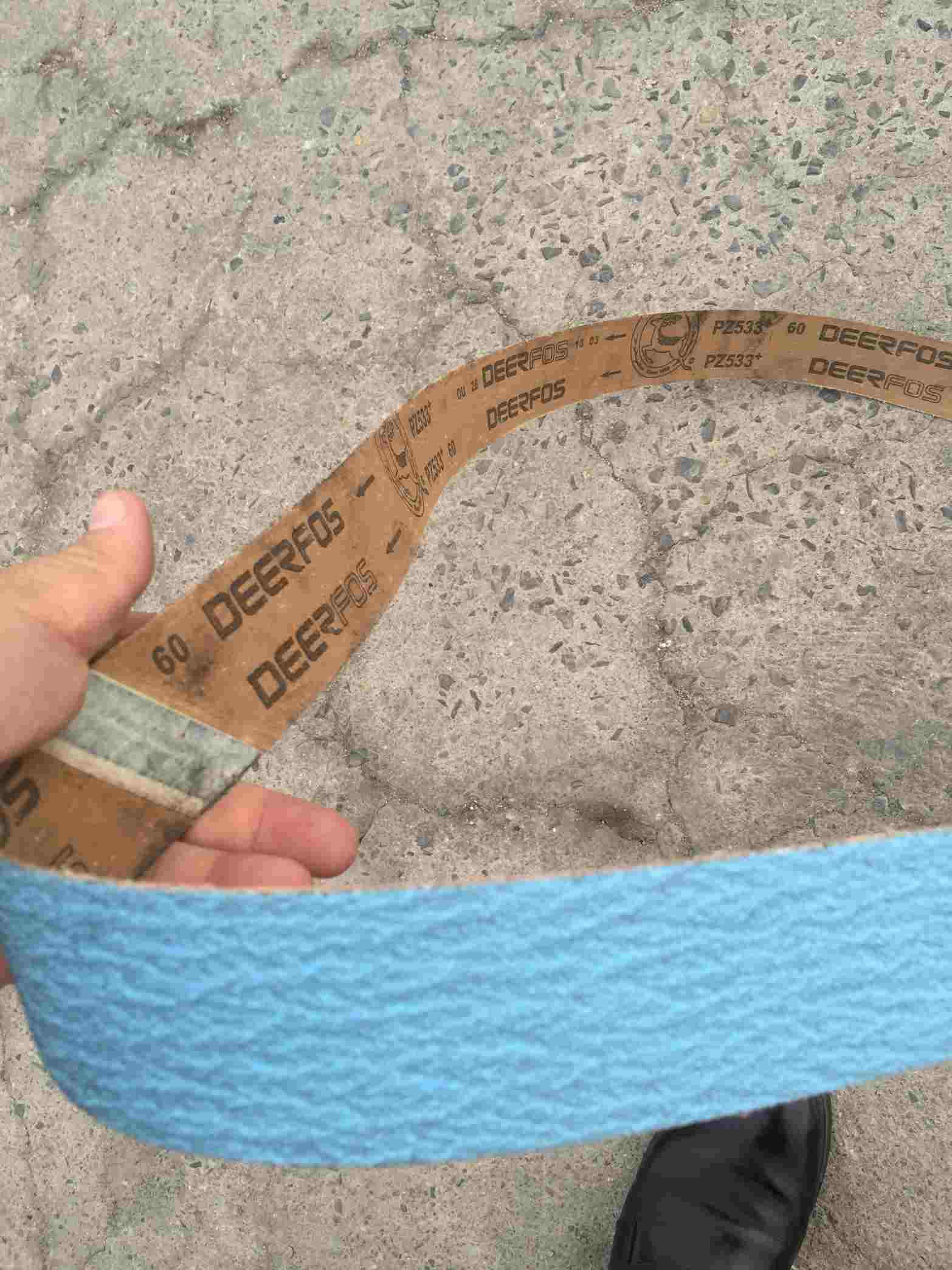 韩国鹿牌PZ533锆刚玉抛光砂带不锈钢打磨去毛刺砂布带